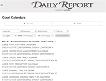 Tablet Screenshot of calendars.dailyreportonline.com